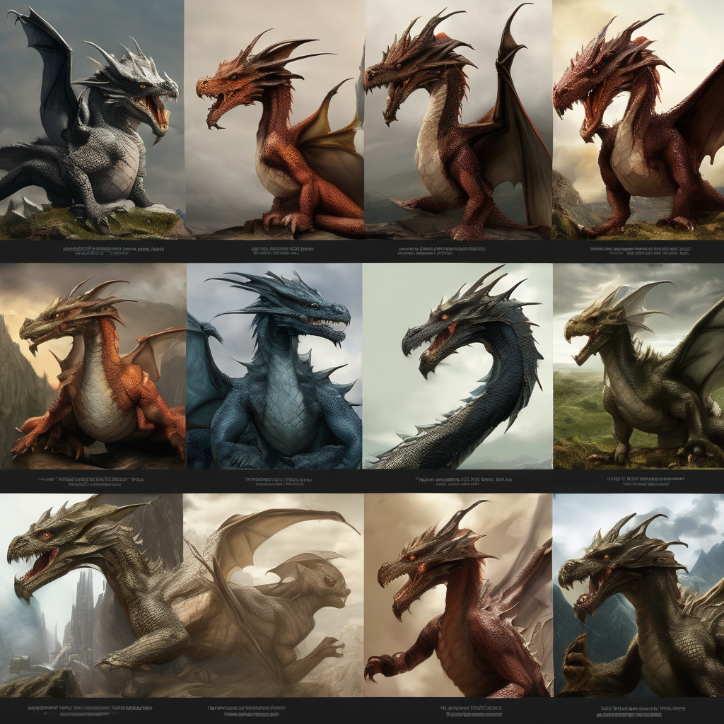 Modern interpretations of dragons in popular culture, including 'Harry Potter' and 'The Hobbit'.