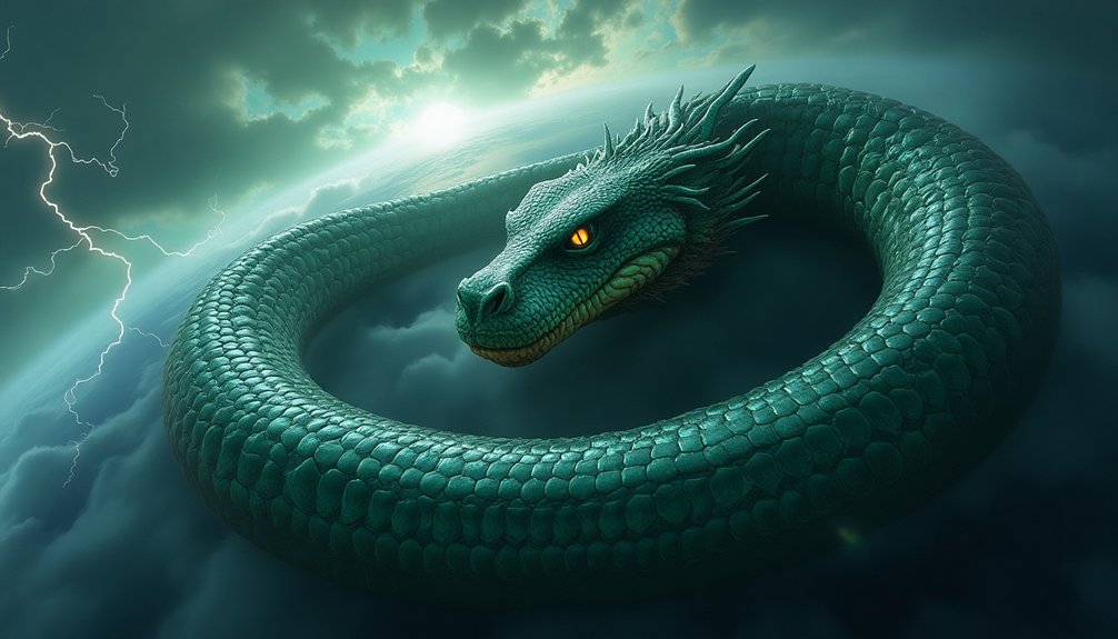 colossal serpentine primordial mythical