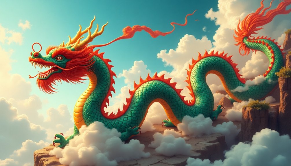 diverse asian dragon mythological representations