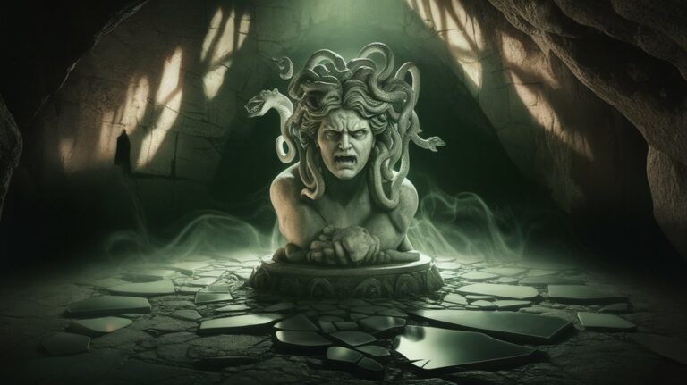 medusa s tragic gaze curse