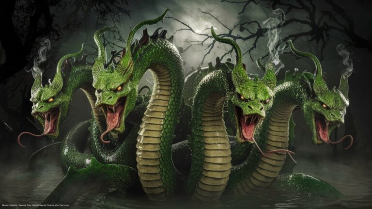 multi headed mythological greek monster