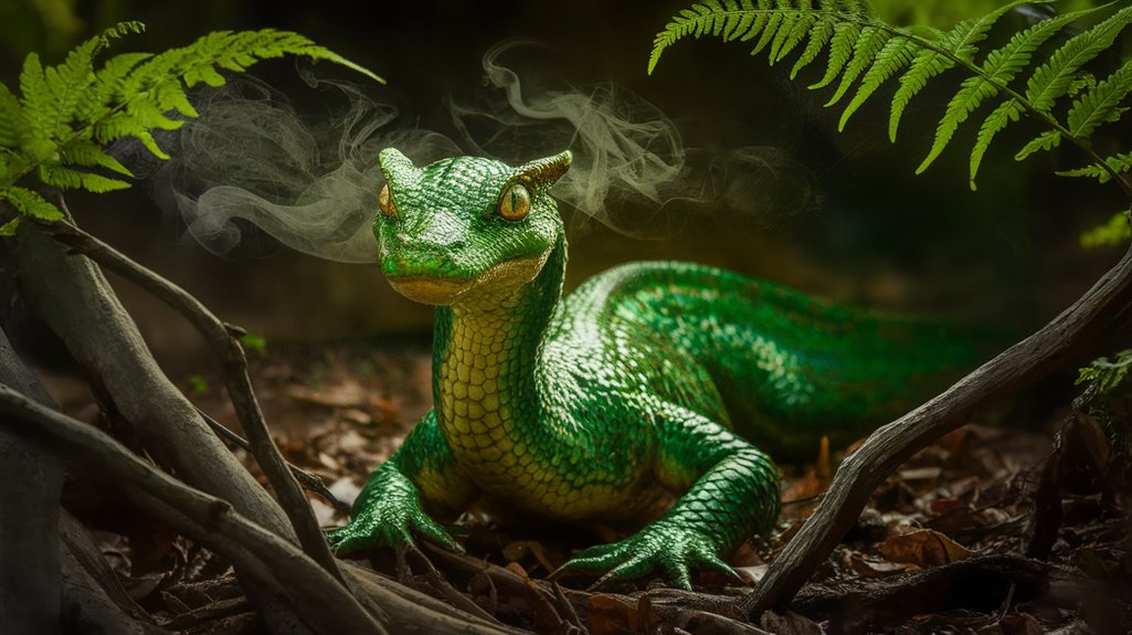 mythical serpent with petrifying gaze
