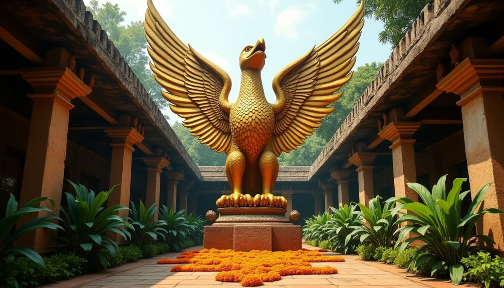 sanctuaries honoring majestic garuda s divinity