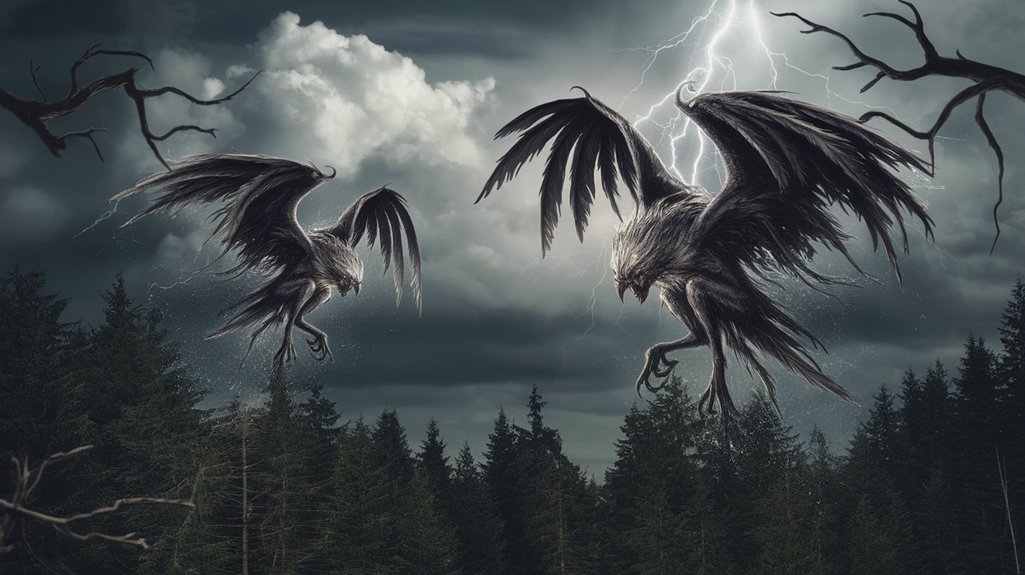 winged beings of vengeance