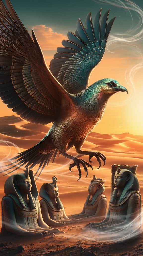 bennu bird symbolizes rebirth