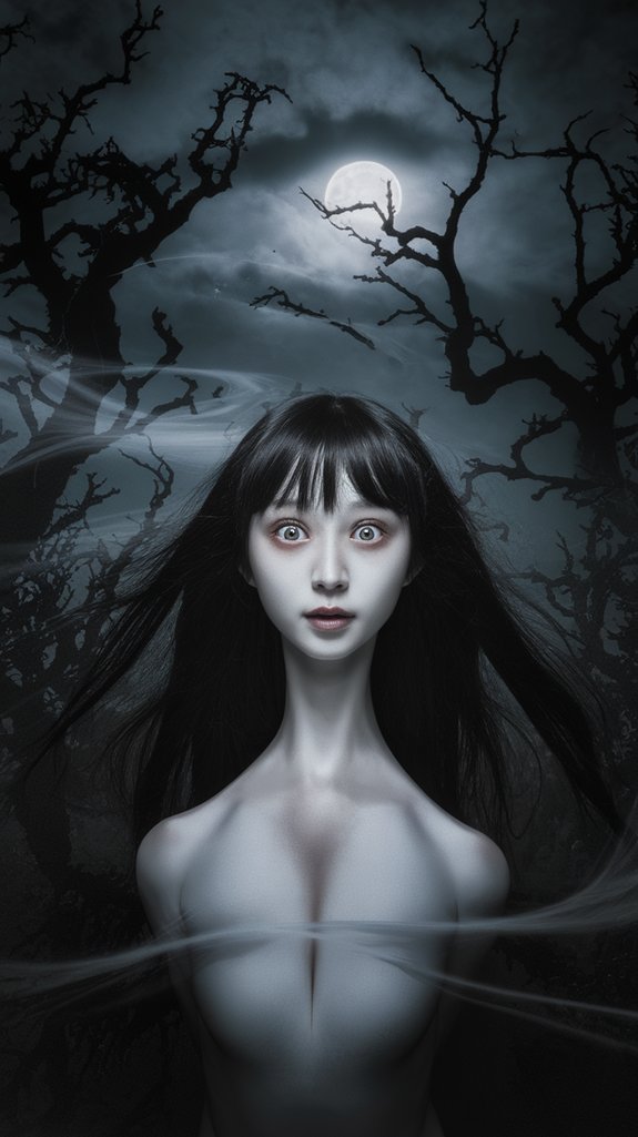 night stalking long necked woman
