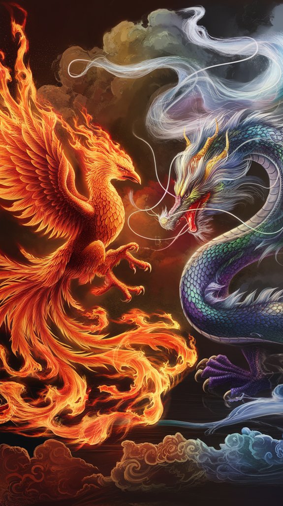 phoenix and dragon mythology origins