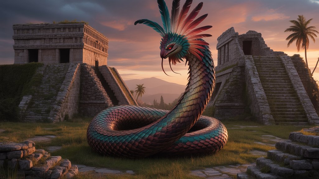 feathered serpent guiding civilization