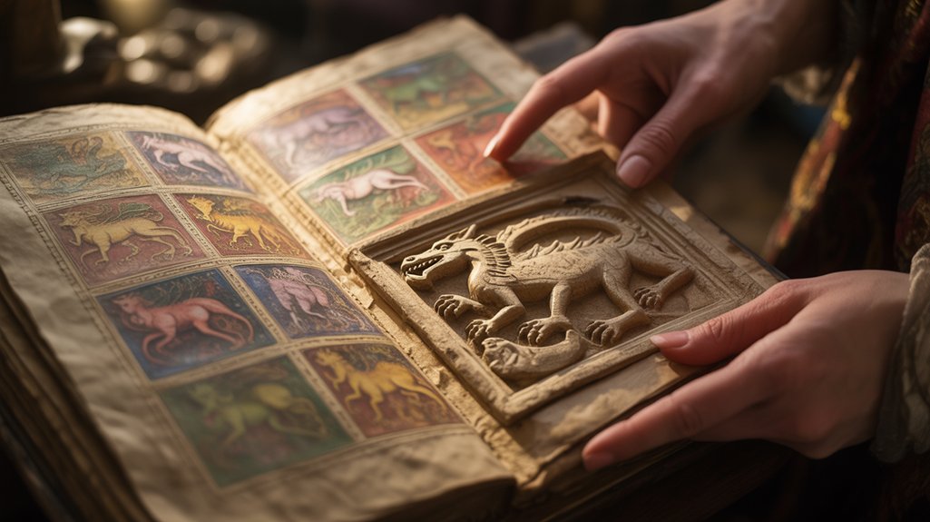 illuminated medieval bestiary symbolism