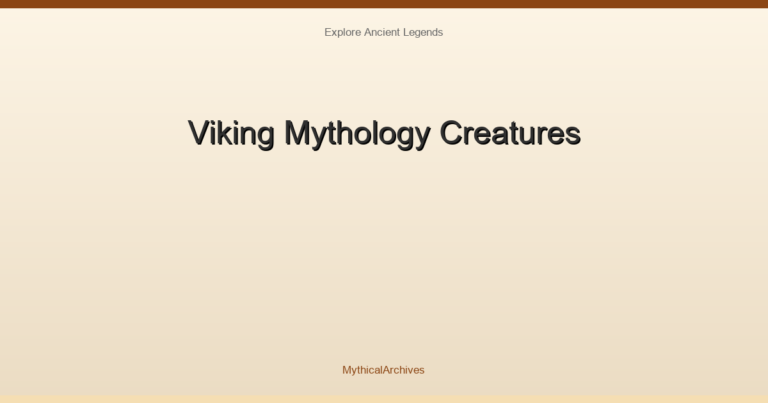 Viking Mythology Creatures