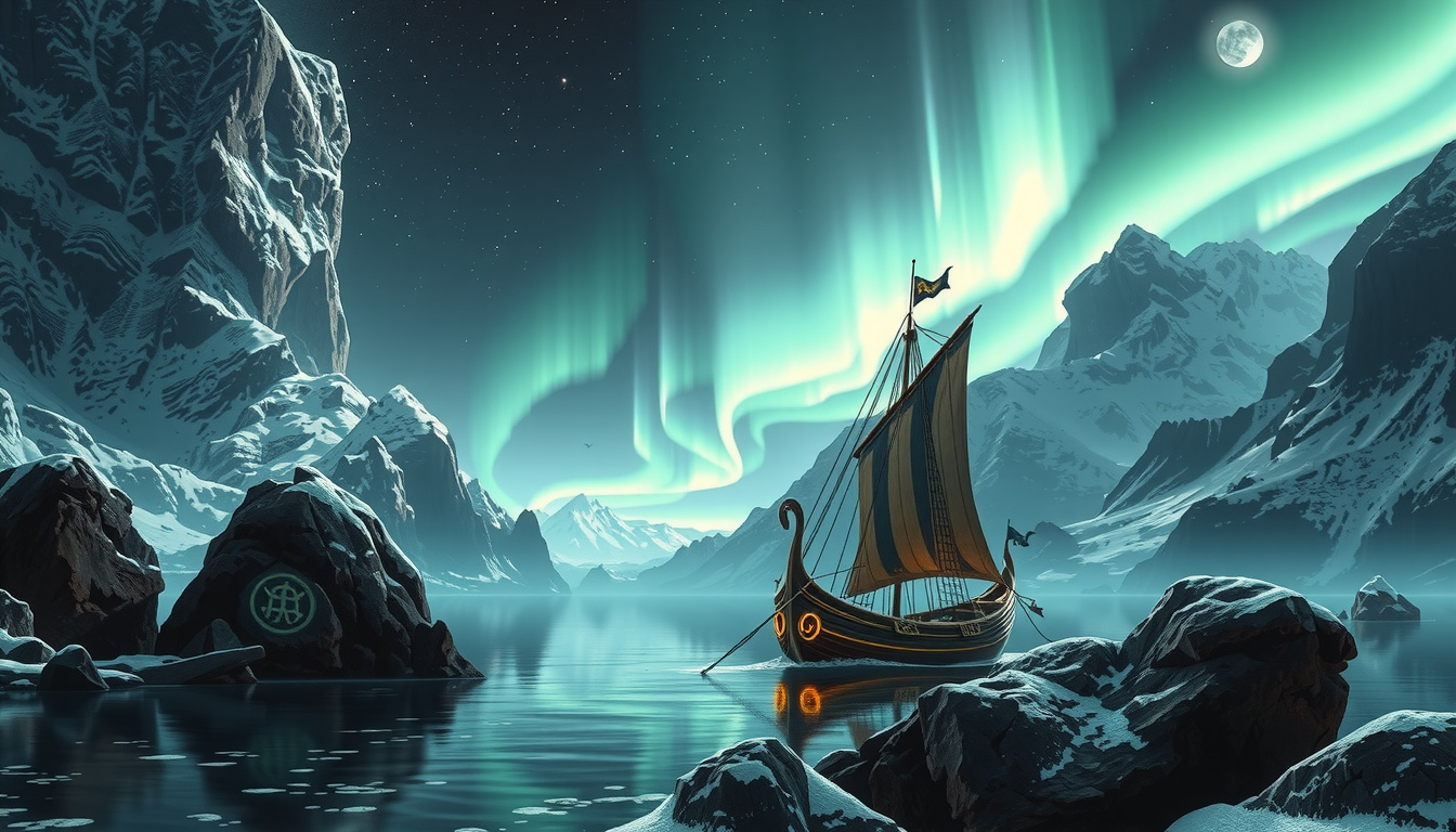 Ancient timeline showing parallel development of Norse and Greek mythological traditions with key artifacts and texts