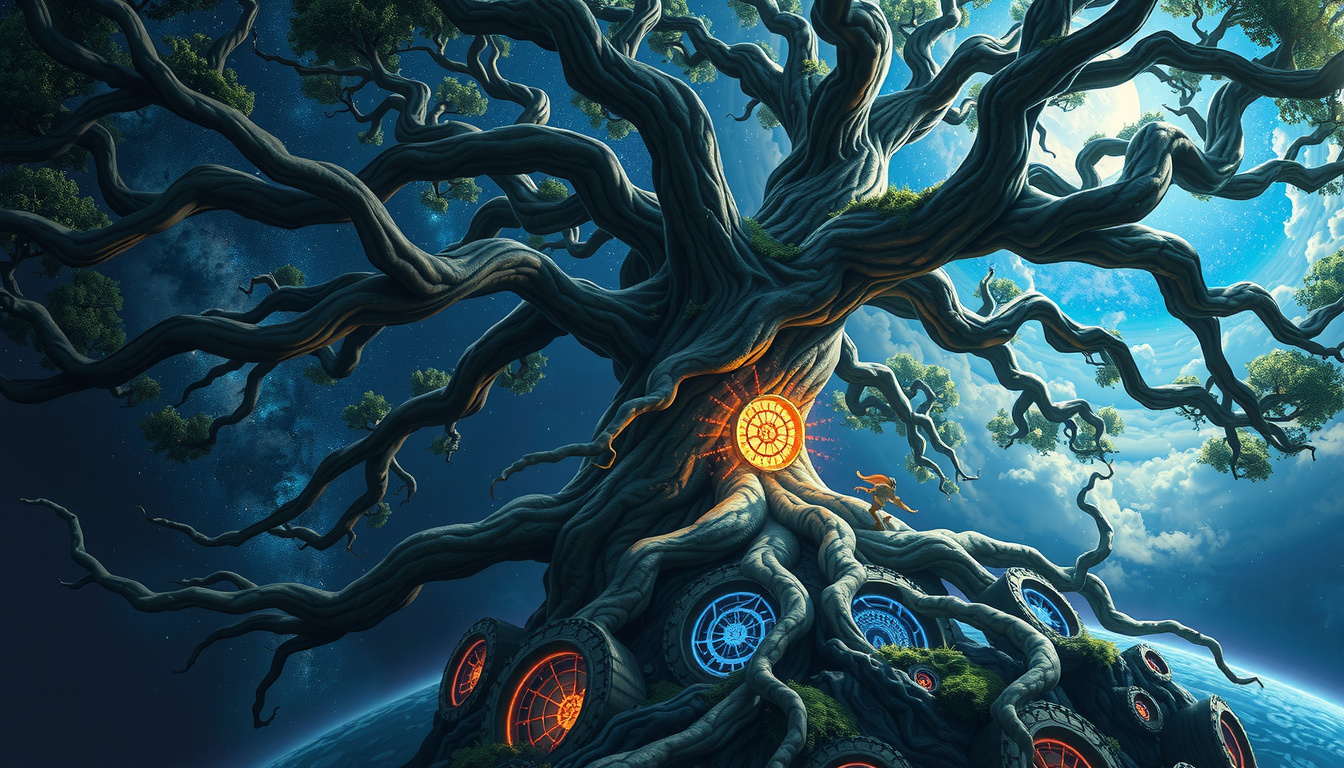 Comparison between Celtic Tree of Life and Norse Yggdrasil world tree