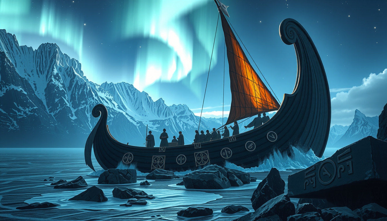 Frigg and other Norse goddesses gathered in golden hall of Asgard