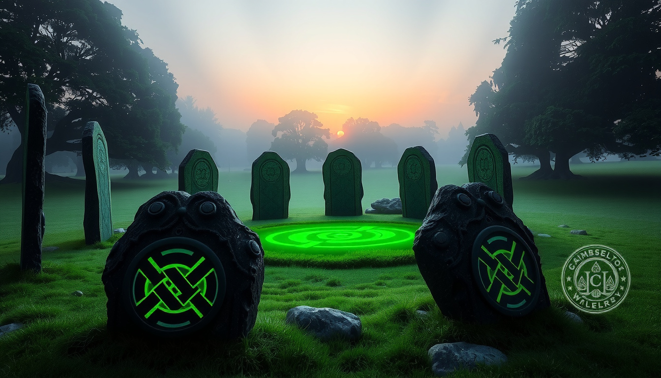 Intricate Celtic family tree showing divine relationships between gods and goddesses