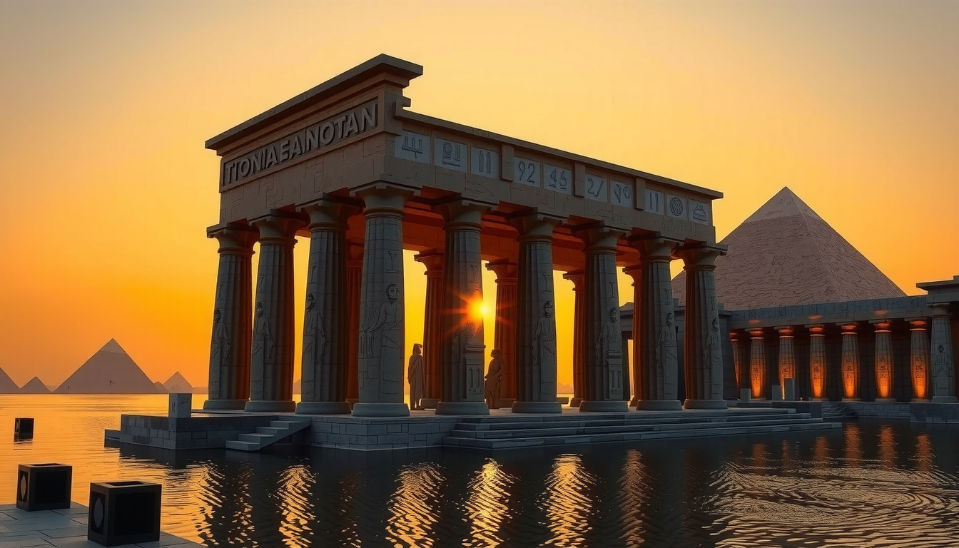 Montage of death deities from various cultures including Egyptian, Greek, and Aztec iconography