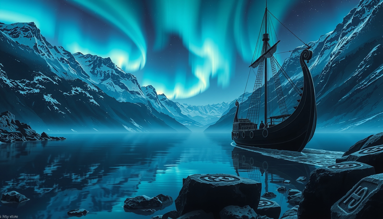 Norse and Greek mythological gods comparison showing Odin with ravens and Zeus with lightning bolts