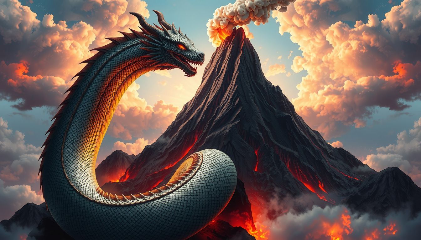 Norse dragon carved into ancient runestone compared to Eastern dragon artwork