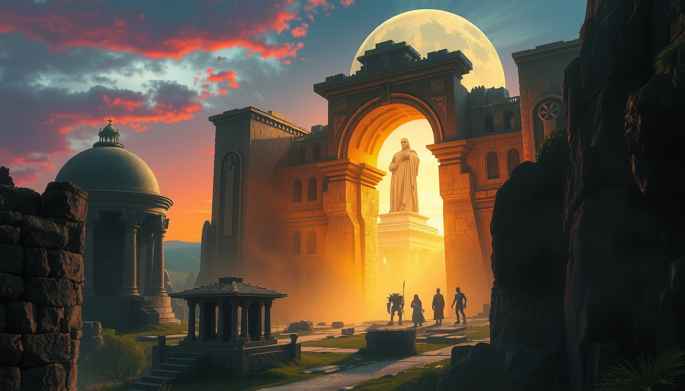 Test Article in Mythology: Ancient Trials and Divine Challenges illustration