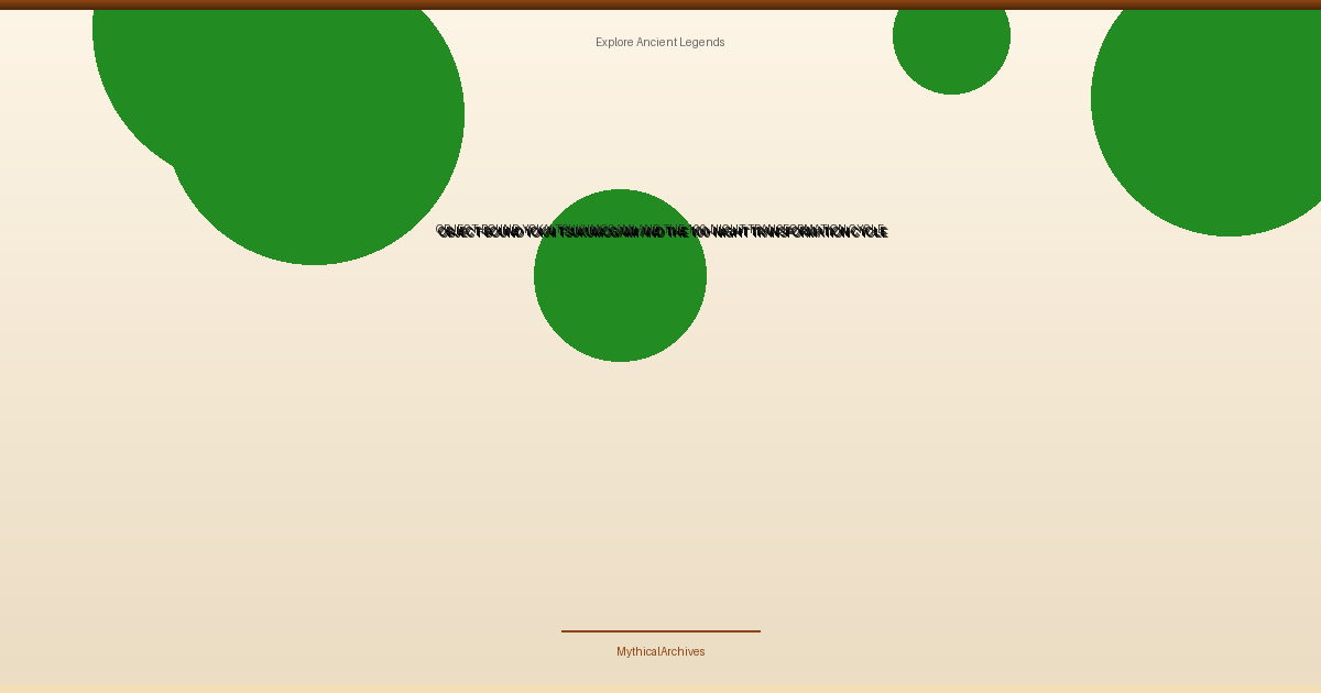 Object-Bound Yokai: Tsukumogami and the 100-Night Transformation Cycle