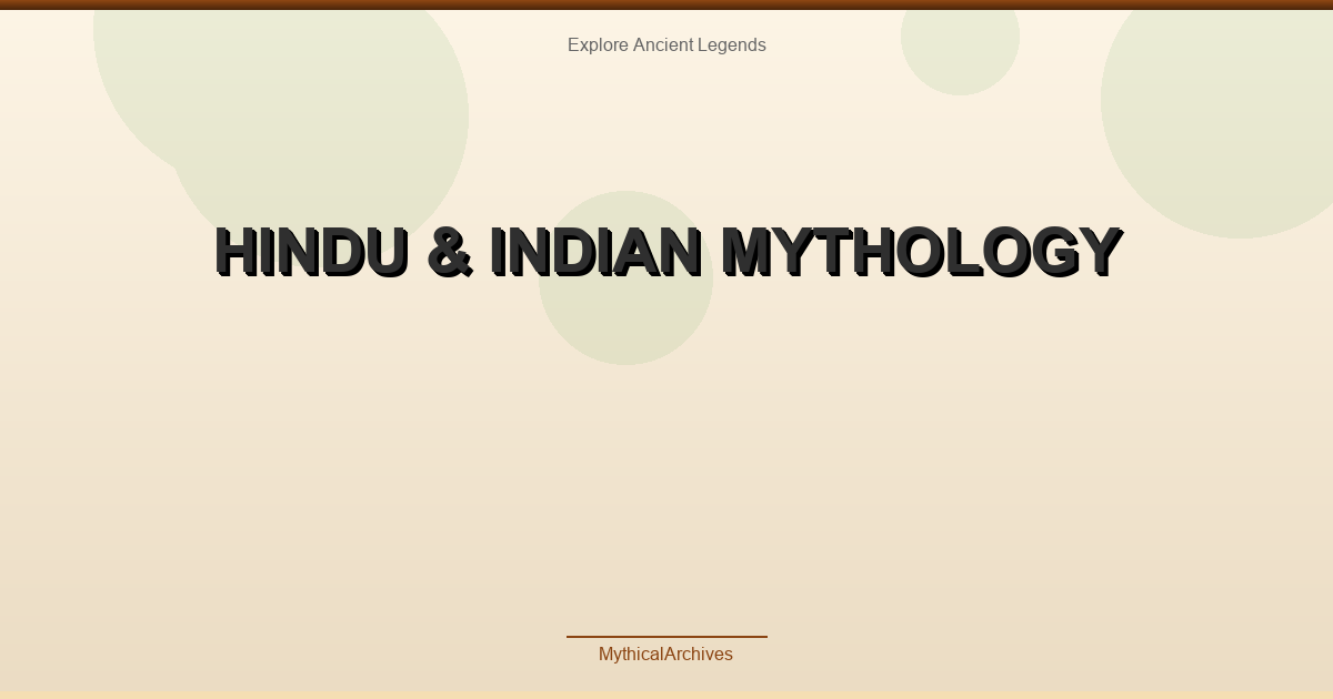 Hindu & Indian Mythology