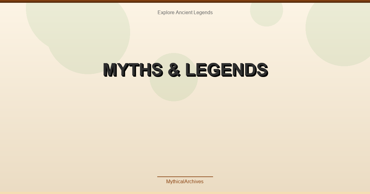 Myths & Legends