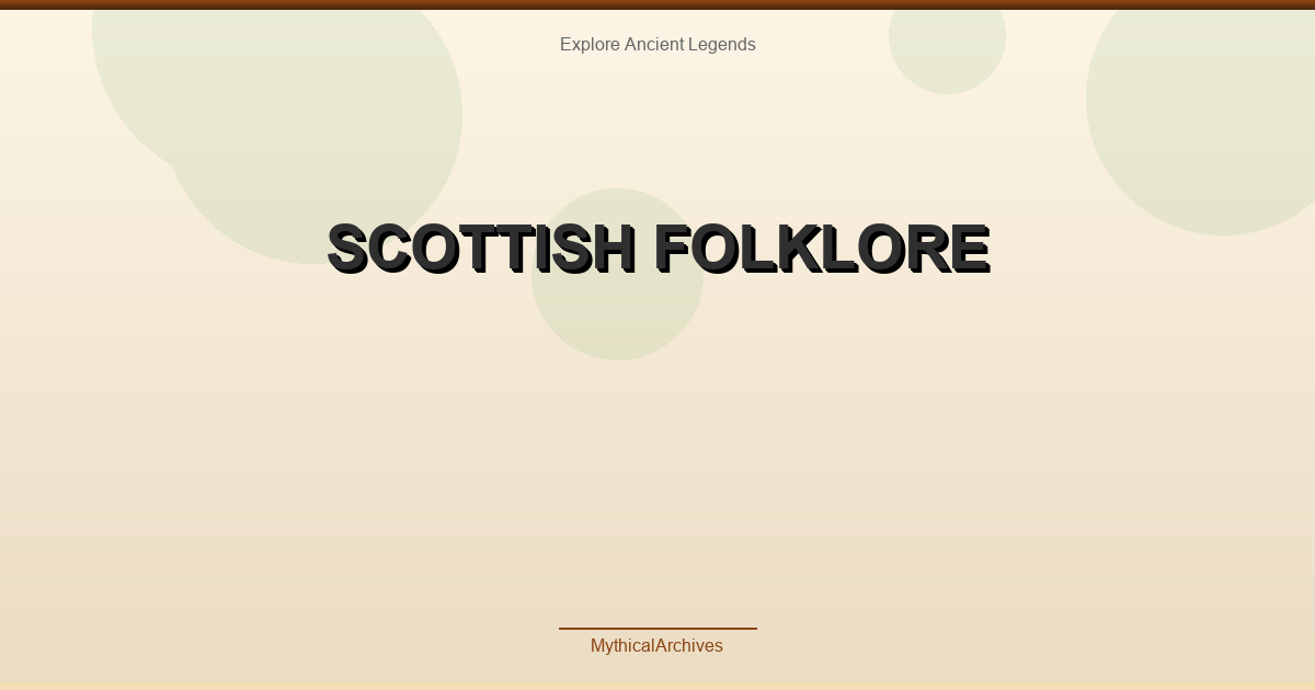Scottish Folklore