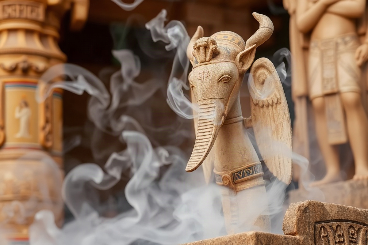 Egyptian Smoke Cleansing: Kyphi Incense and the Breath of the Gods Long before white sage became a wellness staple, the Egyptians were masters of arom